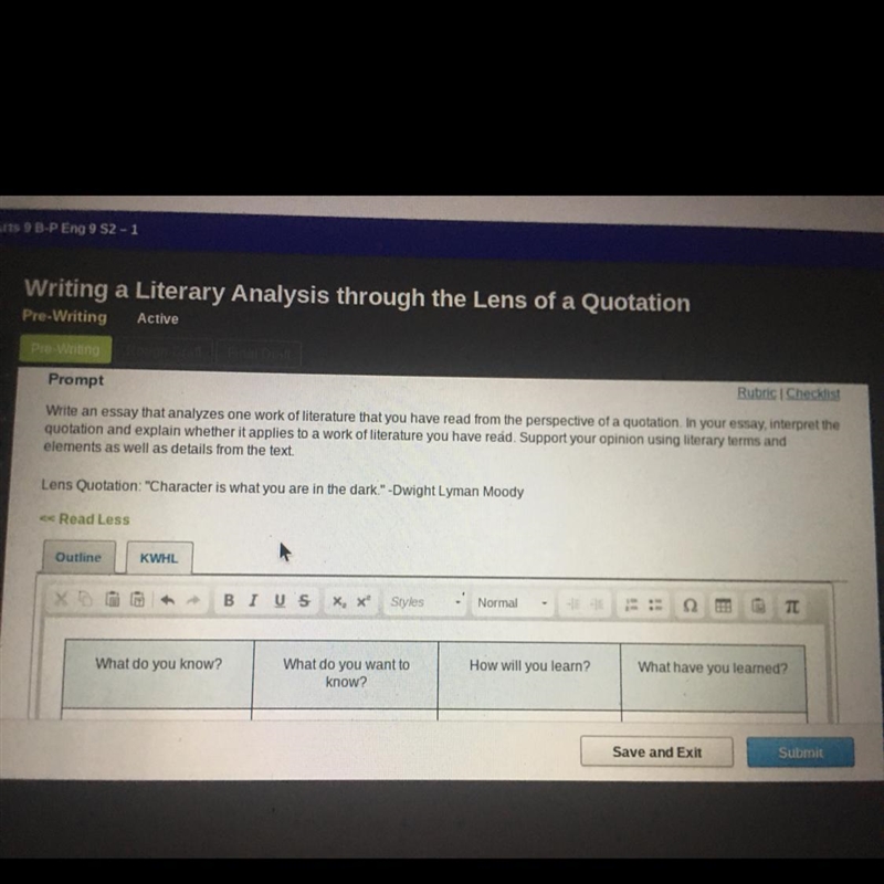 What do you know?,What do you want to know?,How will you learn?,What have you learned-example-1