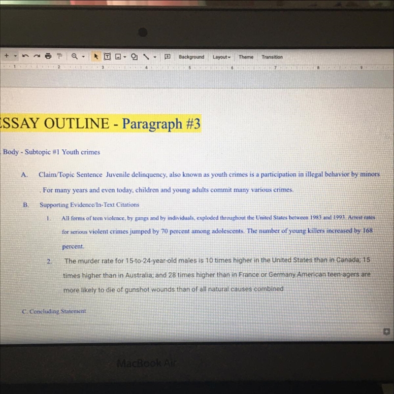 What is a concluding statement for juvenile delinquency? (Youth crimes) HELP PLSSSS-example-1