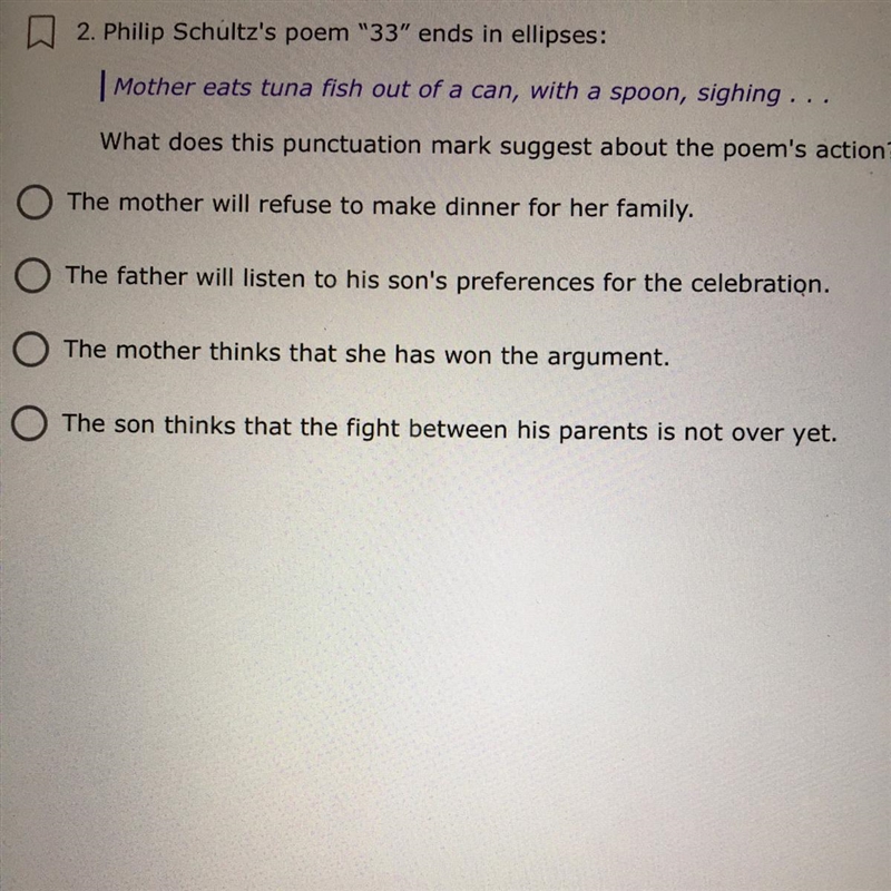 (PLEASE HELP I AM STUCK ON THIS!!!!!) 2. Philip Schultz's poem "33" ends-example-1