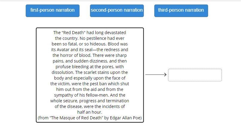 Is each text first, second, or third person? please answer for all 3-example-1