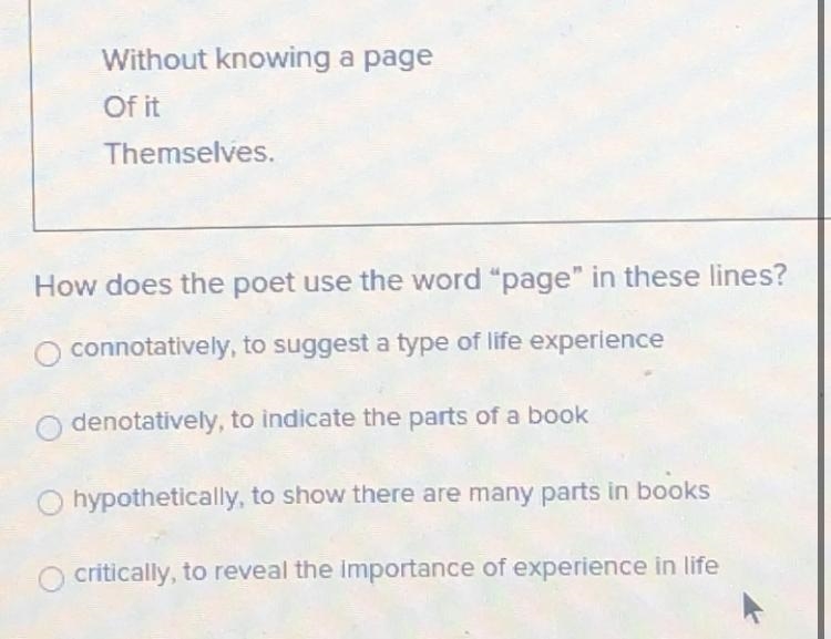 How does the poet use the word lab in these lines?-example-1