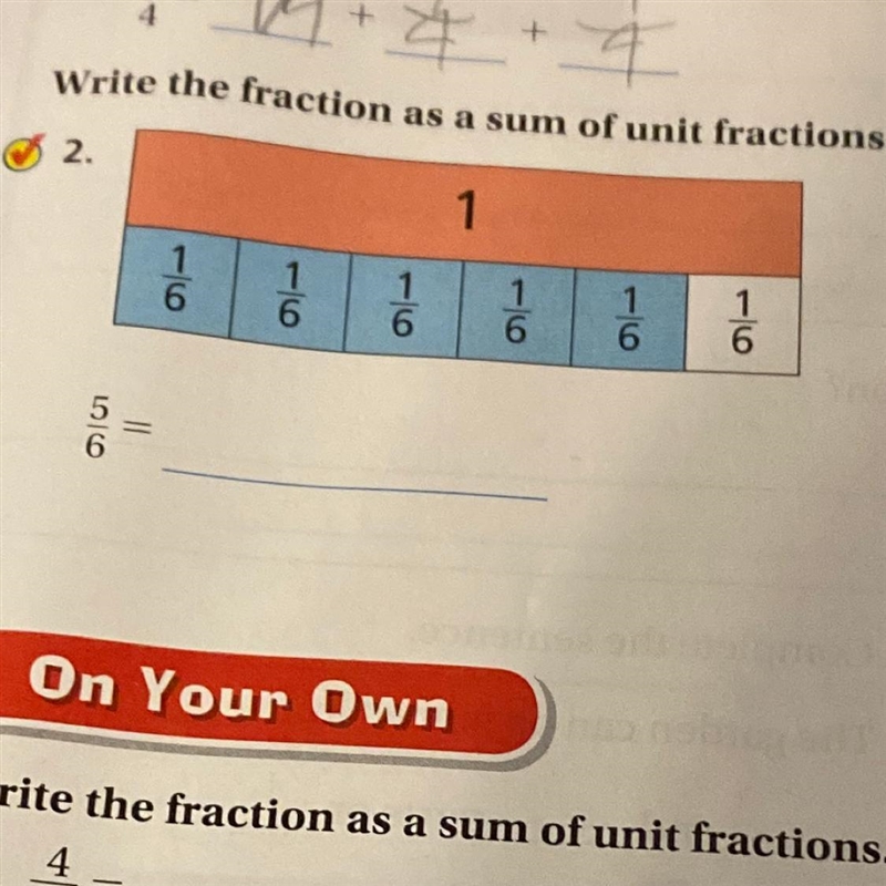 Do number write the fractions as a sum of unit fractions-example-1