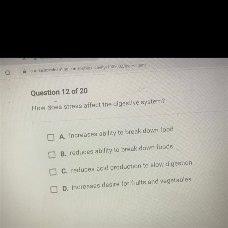 How does stress affect the digestive system?-example-1