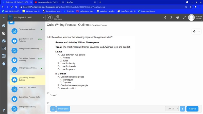 PLEASE HELP ME WITH THIS QUESTION ILL GIVE YOU 20 POINTS PLEASE !!!!! “Love” “Love-example-1