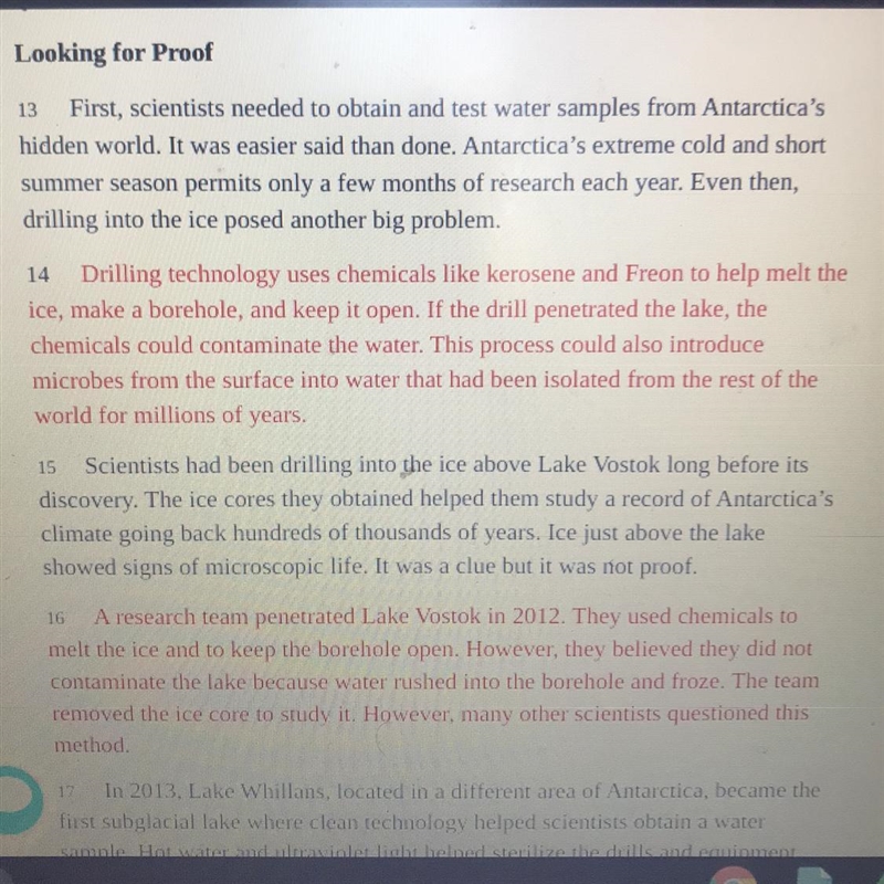 How did scientists address the concern described in paragraph 14? A : They removed-example-1