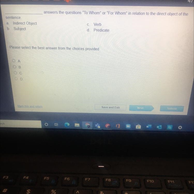 _____answers the questions to whom it for whom in relation to the direct object of-example-1