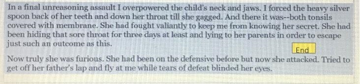 The child has diphtheria. Every character has perhaps not acted in a way expected-example-1