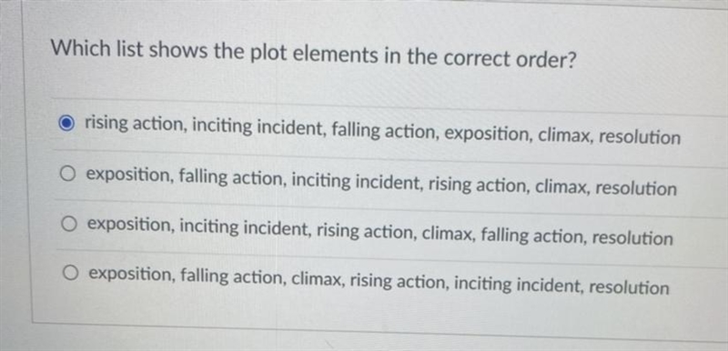 Which list shows the plot elements in the correct order?-example-1