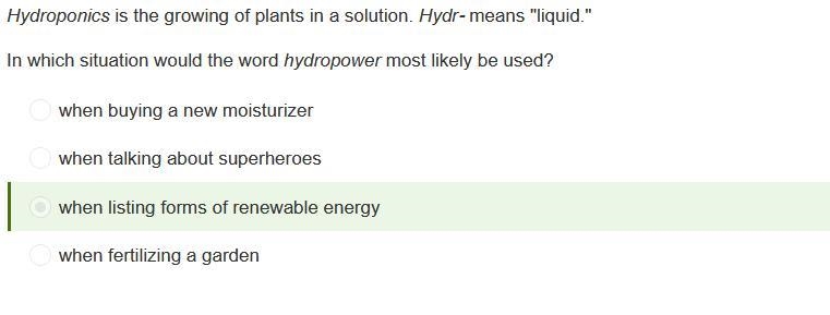 Which word best completes the sentence? Select the word from the drop-down menu The-example-1