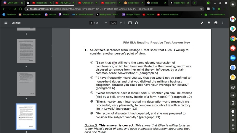 Please help quickly!!!!! Select two sentences from Passage 2 that support the inference-example-1