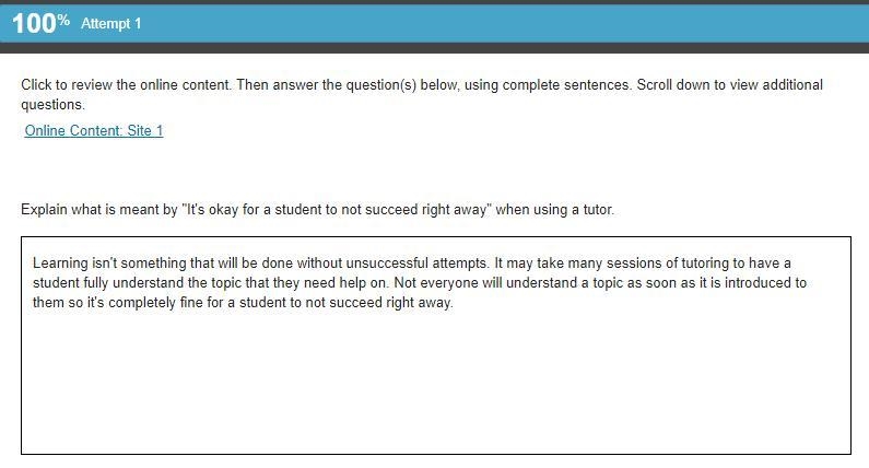 Explain what is meant by “it’s okay for a student to not succeed right away” when-example-1