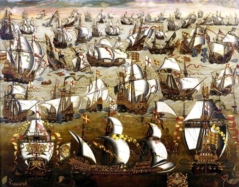 What happened to Spain's navy armada?​-example-1