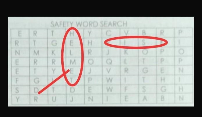 Learning Task 1: Look for 5 words related to occupational health and safety. ​-example-1