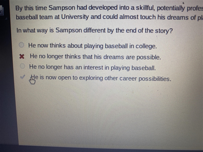 Read this excerpt from We Beat the Street. By this time Sampson had developed into-example-1