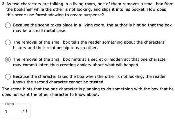 8.As two characters are talking in a living room, one of them removes a small box-example-1