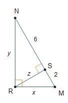 Triangle MRN is created when an equilateral triangle is folded in half.-example-1