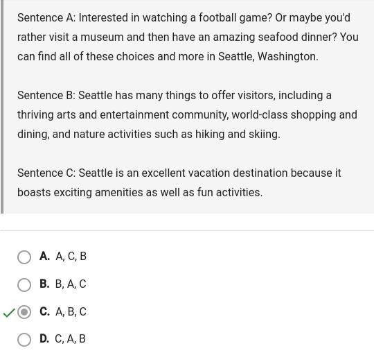 Sentence A: Interested in watching a football game? Or maybe you'd rather visit a-example-1