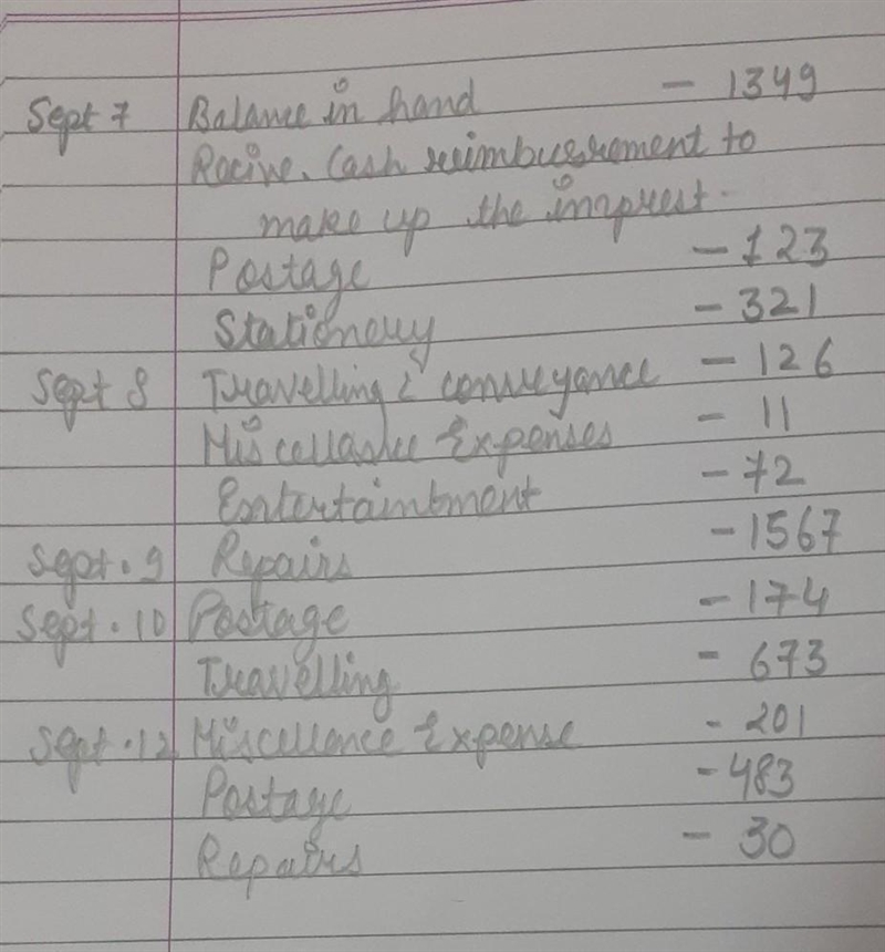 rajan maintains a columnar petty cash book on the imprest system the imprest amount-example-1