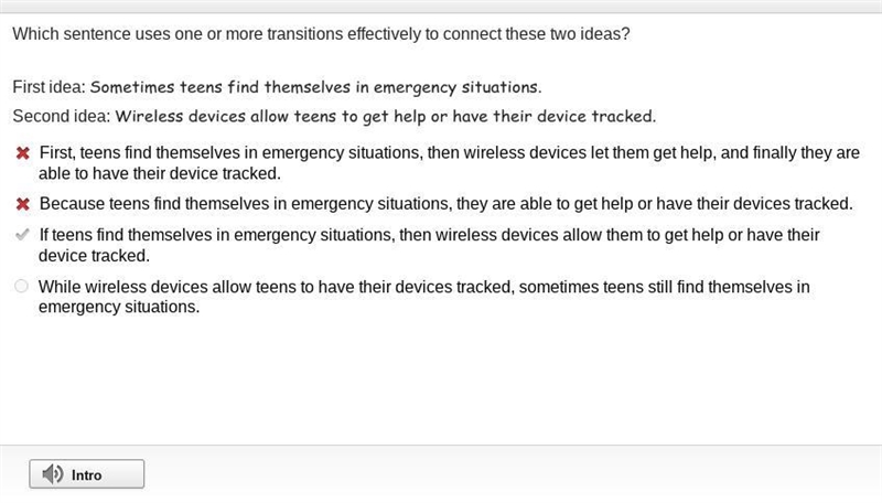 Point: Wireless devices can help keep teens safe in the event of an emergency. Which-example-1