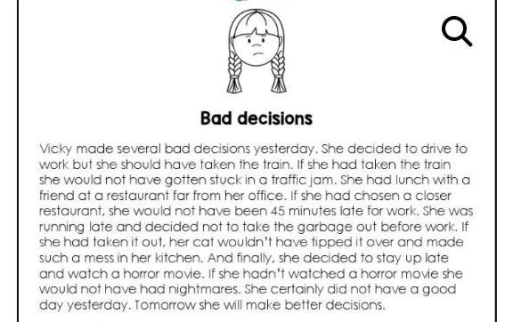 Writing - A story about a bad decision Help me! 50 word-example-1