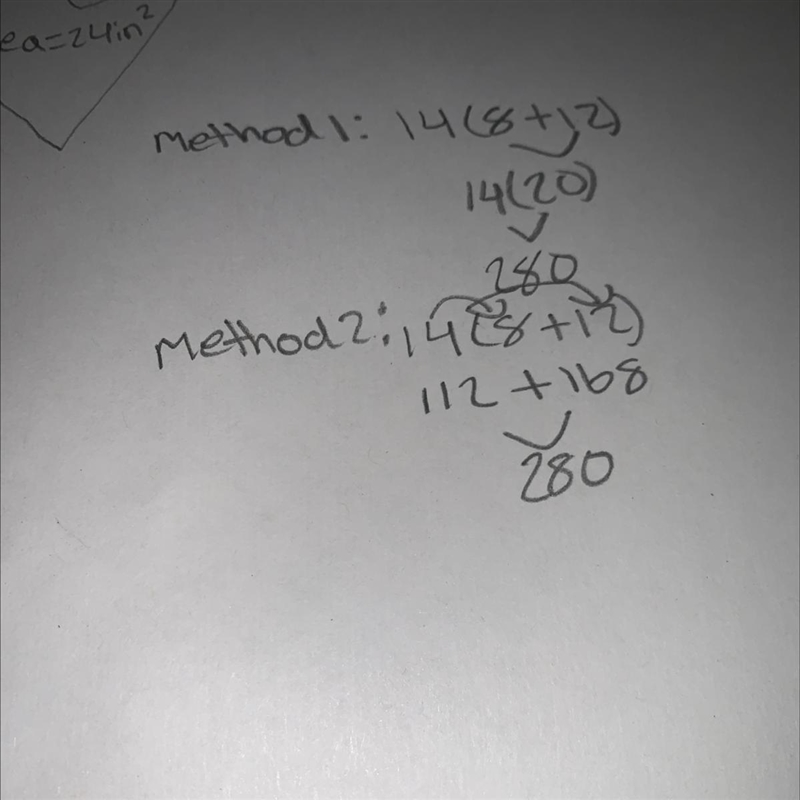 Who was right in this question Jackson gave Lena this expression to evaluate: 14(8 + 12). Lena-example-1