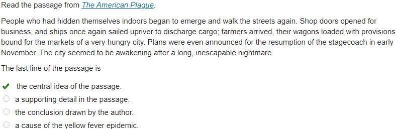 Read the passage from The American Plague. People who had hidden themselves indoors-example-1