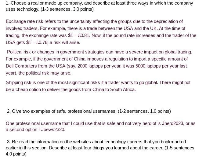 1. Choose a real or made up company, and describe at least three ways in which the-example-1