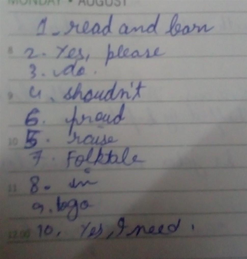 I. Underline the correct answer: 1. Revising new words means that you……………………the words-example-1