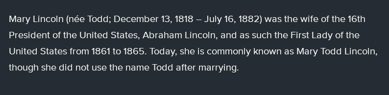 How did Lincoln helped the woman why did she want to go with him​-example-1