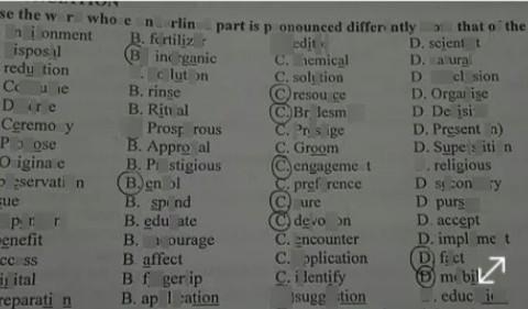 1. A. Environment B. Fertilizer C. Editor D. Scientist 2. A. Disposal B. inorganic-example-1