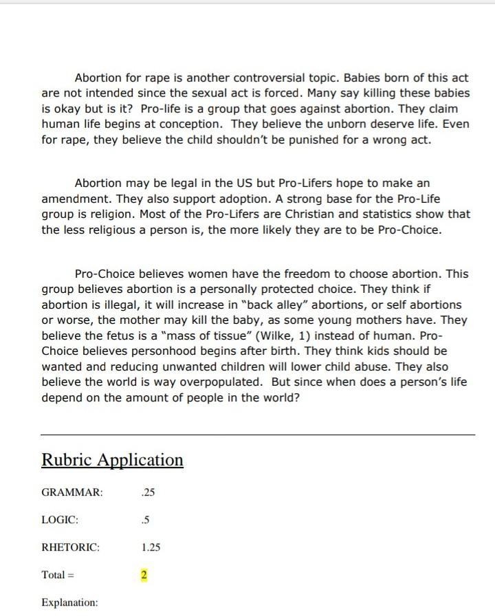 What is a good conclusion paragraph on how abortions are bad-example-2