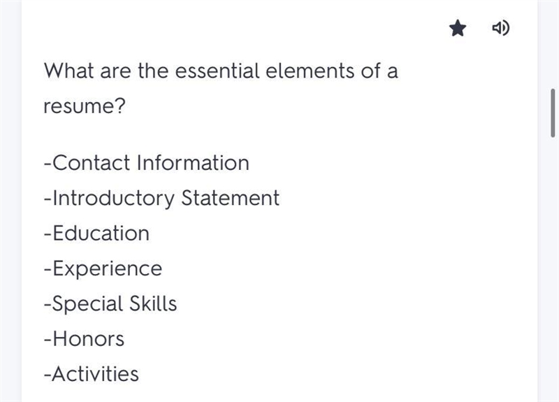 Which element of a resume should be listed at the end? contact information education-example-1