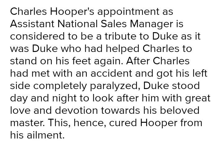 Why do you think Charles Hooper’s appointment as Assistant National Sales Manager-example-1