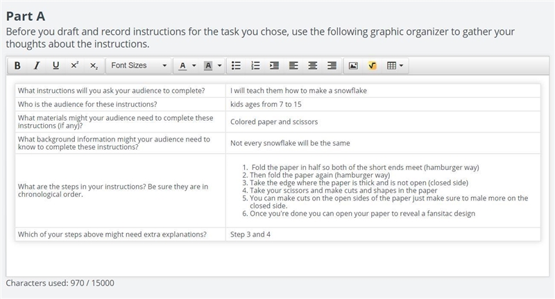 Part A Before you draft and record instructions for the task you chose, use the following-example-1