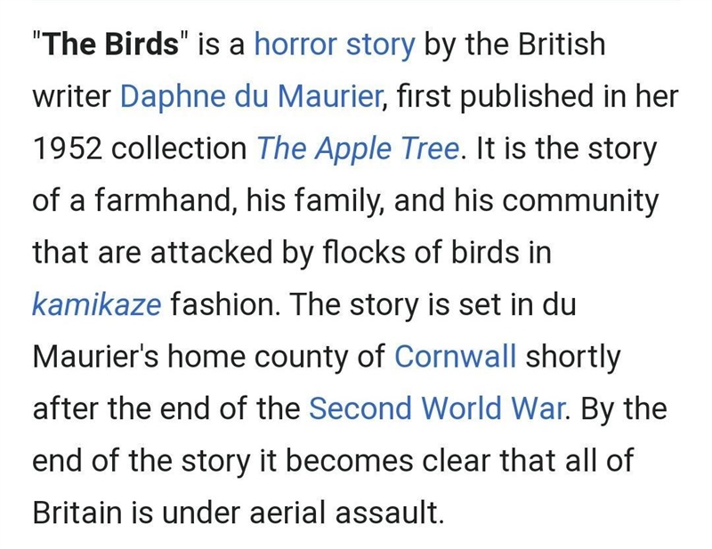 Why might this story have an inconclusive ending? Book “The Birds” by Daphne du Maurier-example-1