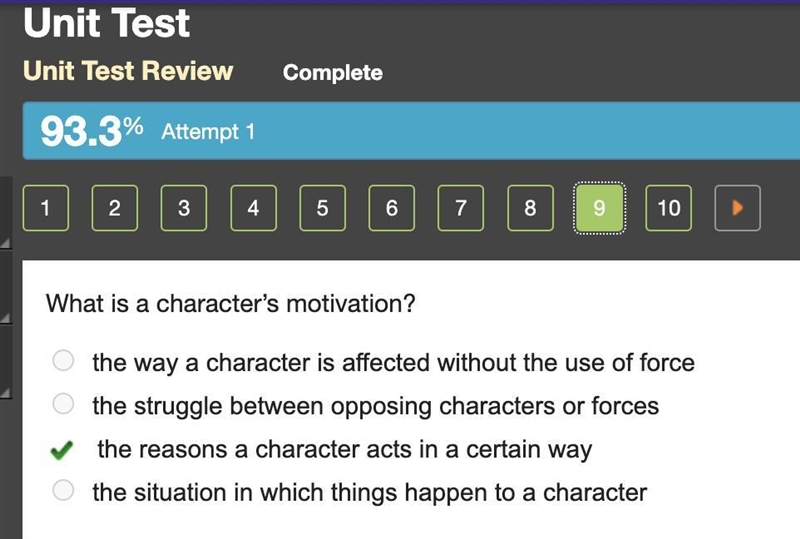 What is a characters motivation? - the way a character is affected without the use-example-1