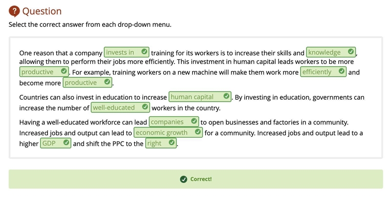 One reason that a company training for its workers is to increase their skills and-example-1