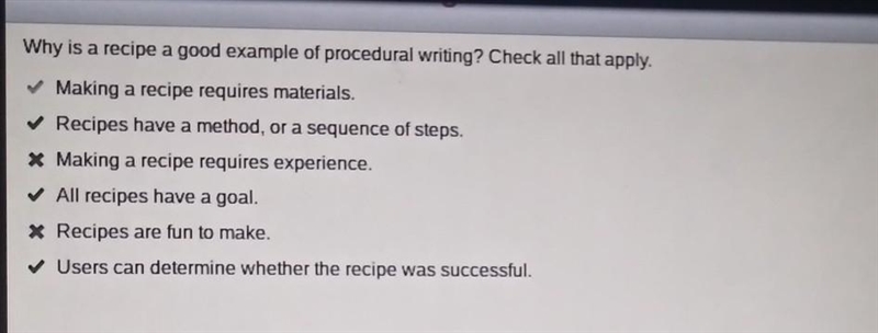 Mester Z IC Recipe as Procedural Writing Why is a recipe a good example of procedural-example-1