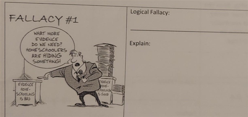 Please help me find the logical fallacy and explain why​-example-1