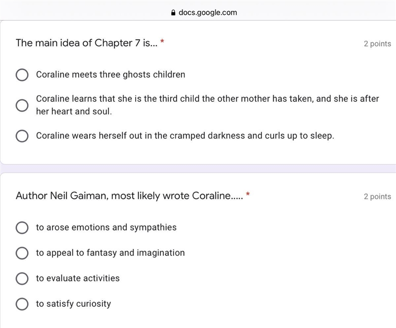 Anyone help me? This is for people that read “coraline”-example-1