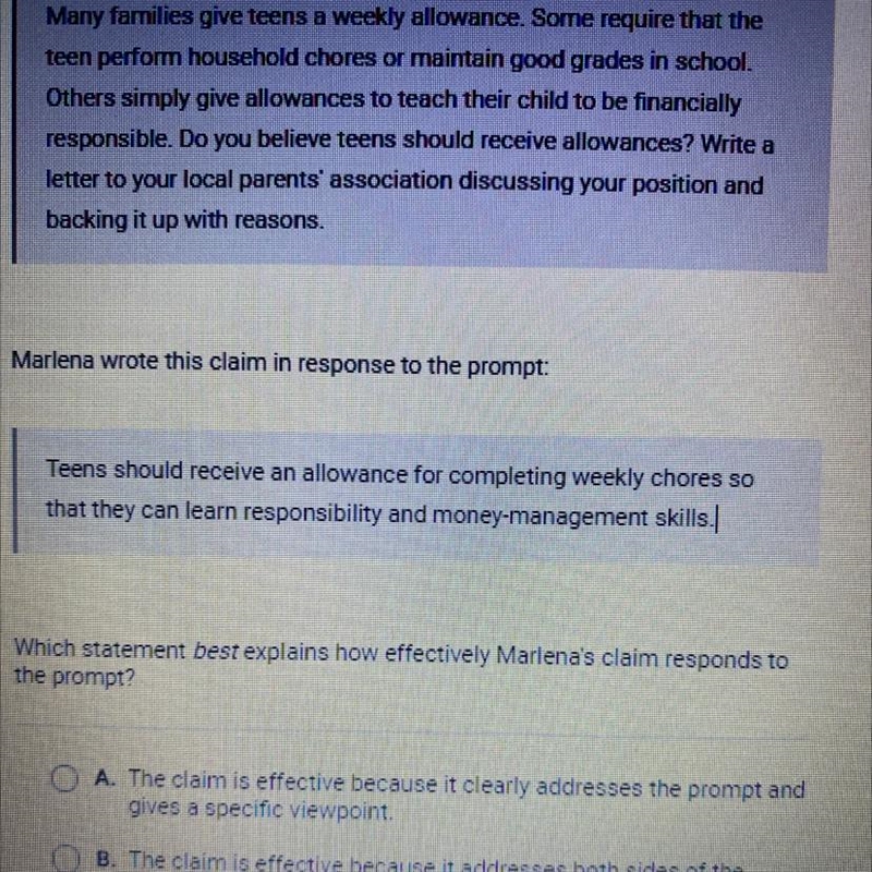 Many families give teens a weekly allowance. Some require that the teen perform household-example-1