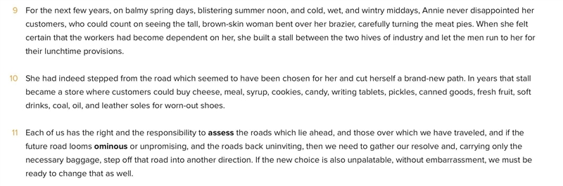 Plz I need it FASTTTTT!!!!!!!!Maya Angelou doesn't directly tell the reader what she-example-2