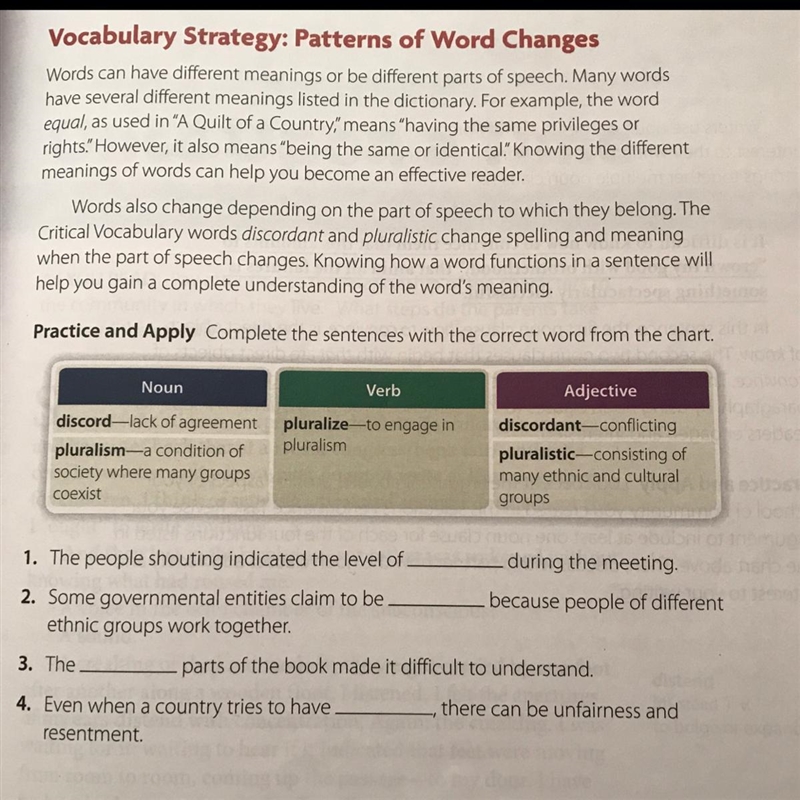 ⭐️PLEASE HELP⭐️ 3. The ____ parts of the book made it difficult to understand. 4. Even-example-1