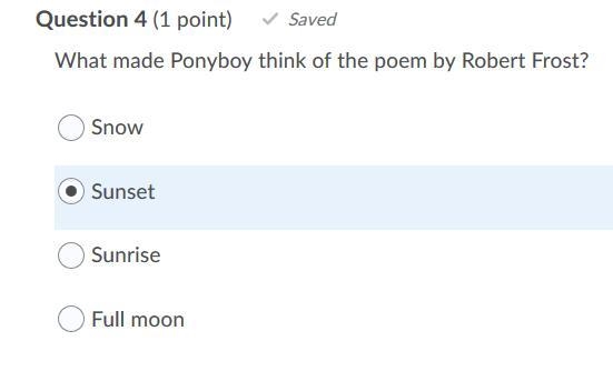 What made Ponyboy think of the poem by Robert Frost?-example-1