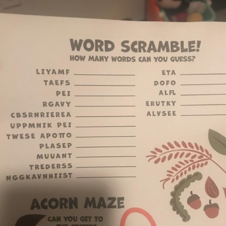 Help me unscramble for thanksgiving cash please-example-1