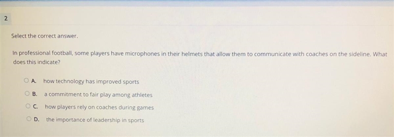 In professional football, some players have microphones in their helmets that allow-example-1