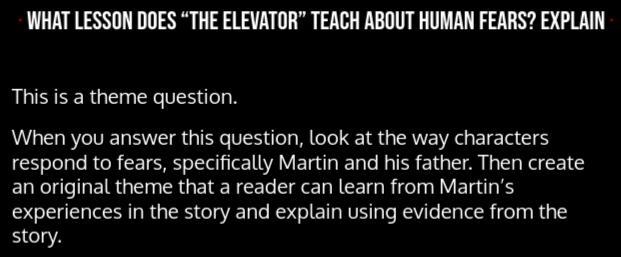 Plz help! questions are below! :D STORY: The Elevator by William Sleator SHORT FILM-example-4