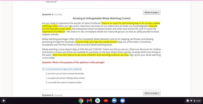 Ok so this is what i got can somone please check my answers please and there would-example-5