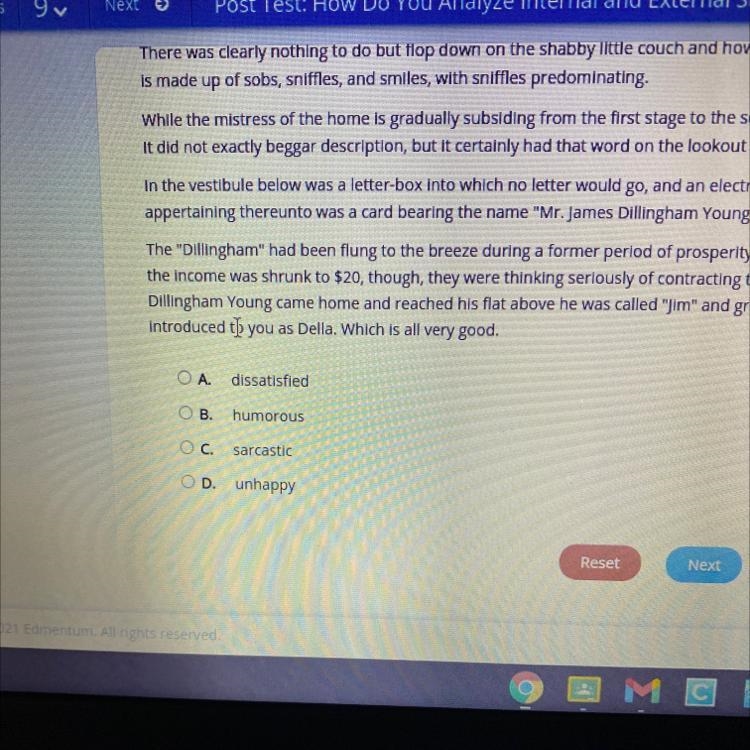 Revious 9 Next Post Test: How Do You Analyze Internal and external Struggles? Submit-example-1