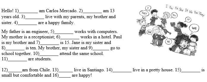 Personal pronouns a) 1)I, 2)I, 3)I, 4)WE, 5)HE, 6)SHE, 7)I, 8)SHE, 9)WE, 10)WE, 11)WE-example-1